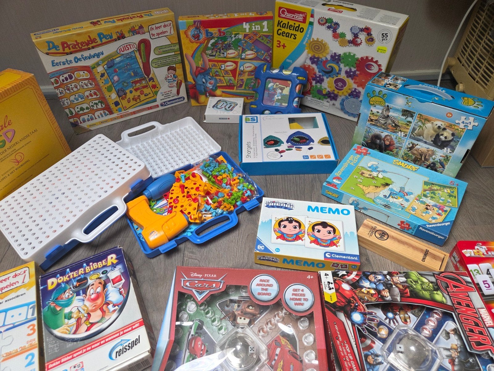 Grote collectie bordspellen en educatief speelgoed, Hobby en Vrije tijd, Ophalen, Gebruikt, Diverse, Een of twee spelers