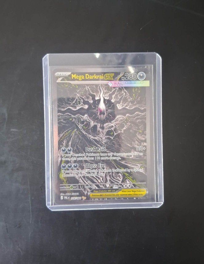 Mega Darkrai EX Pokémon kaart - Net uit booster, Ophalen of Verzenden, Zo goed als nieuw, Losse kaart