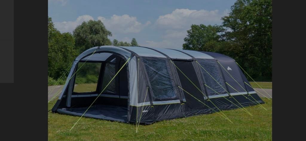 Ruime opblaasbare tunneltent voor 6 personen, Ophalen of Verzenden, Gebruikt, Tot en met 6