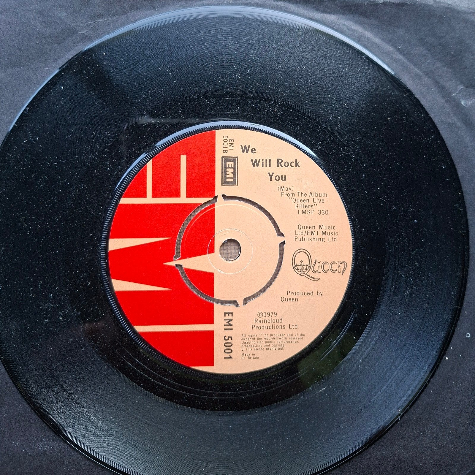 Queen -  We will rock you - Single is TOP, Cd's en Dvd's, Vinyl Singles, Ophalen of Verzenden, Gebruikt, Pop
