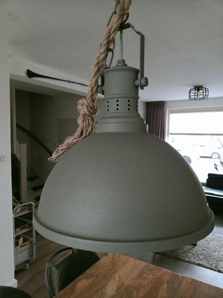 Hanglamp met touw, Huis en Inrichting, Ophalen of Verzenden, Minder dan 50 cm