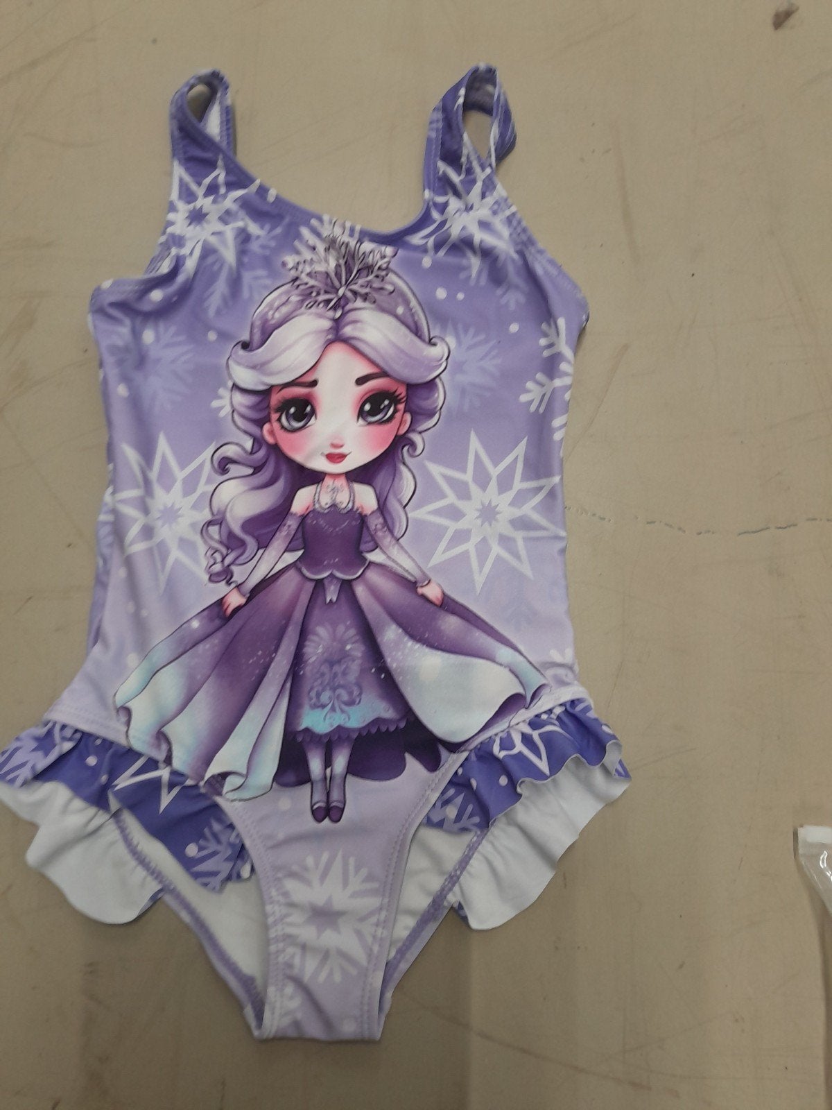 Leuk paars badpak met Elsa-print voor meisjes, Ophalen of Verzenden, Meisje, Badpak