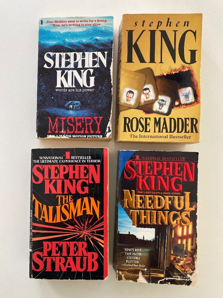 4 spannende boeken van Stephan King in t Engels, Boeken, Gelezen, Stephen King, Ophalen of Verzenden, Amerika