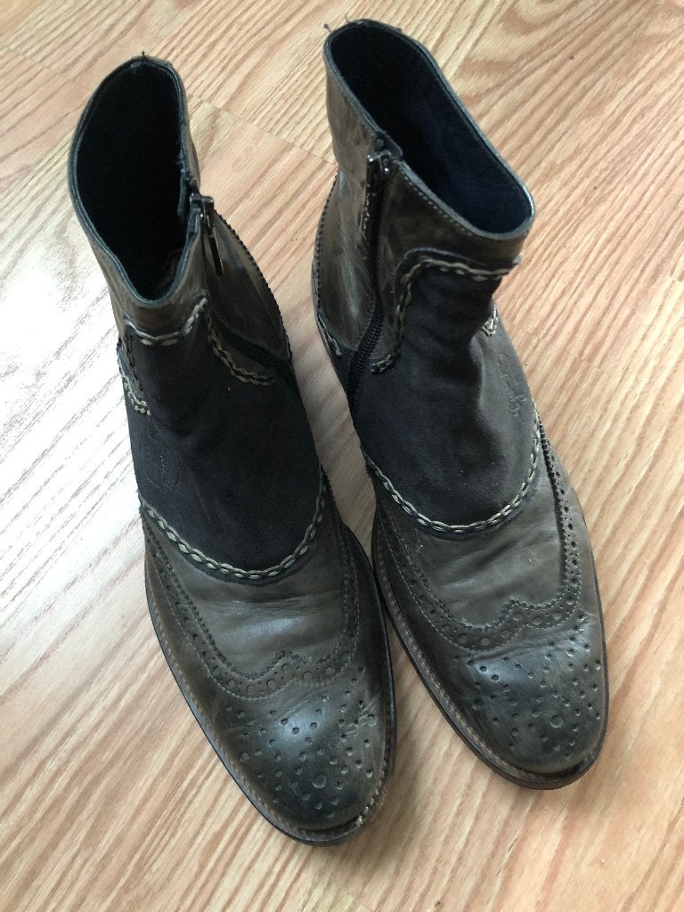 Nr. 128 Lederen Heren Boots Maat 42, Ophalen of Verzenden, Nieuw, Bruin, Boots