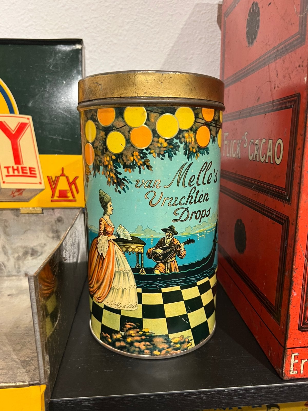 Van Melle vruchtendrops blik, Ophalen of Verzenden, Zo goed als nieuw, Overige