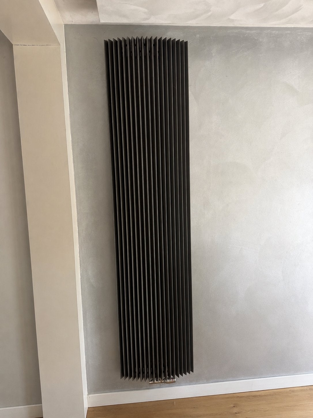 Design radiator, verticaal, antraciet, Ophalen, Gebruikt, Radiator, Minder dan 60 cm