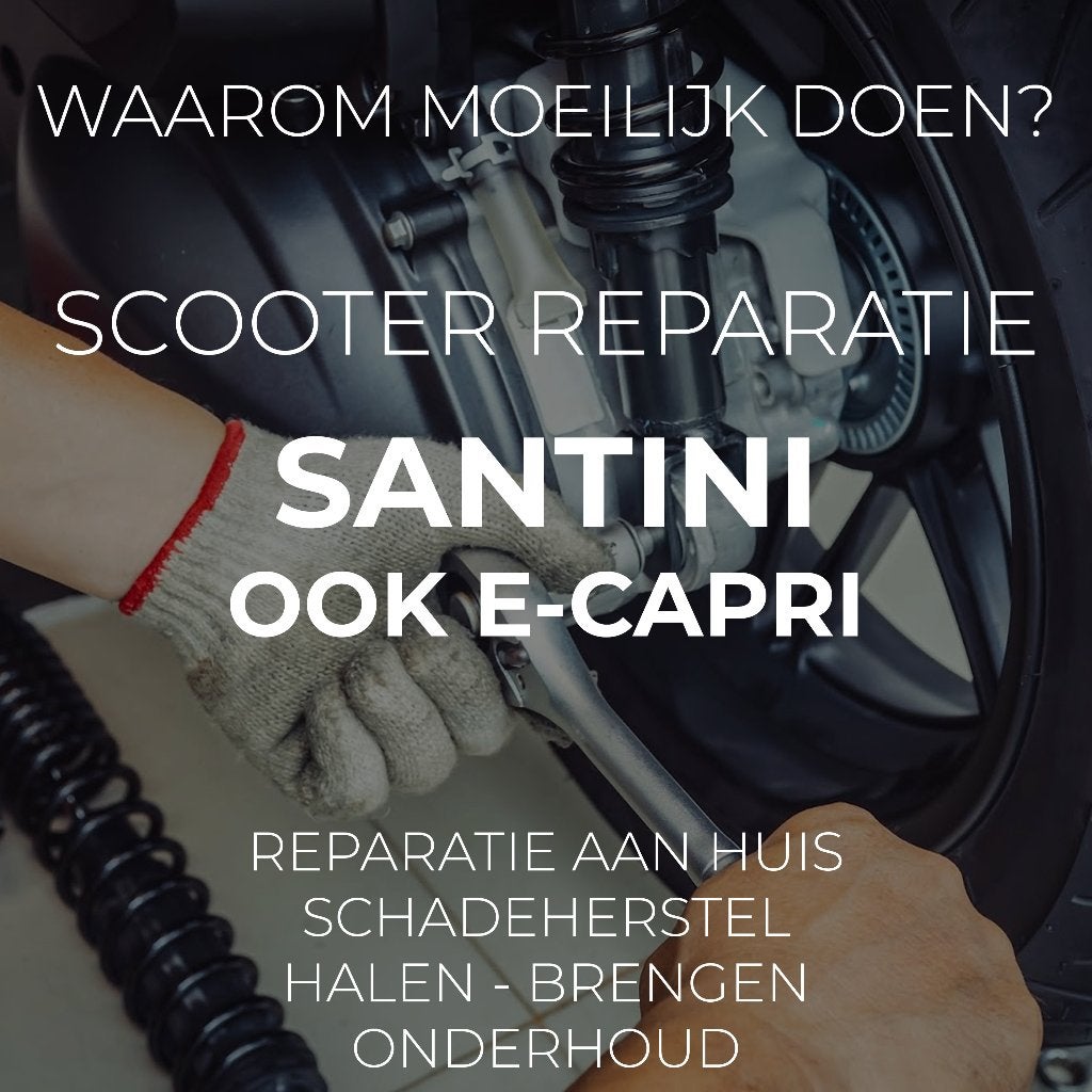 Santini & Capri Scooter Reparatie Aan Huis, Snelservice, Brommerreparatie