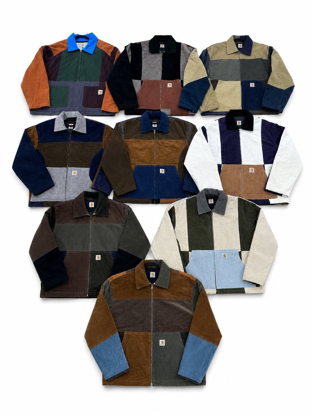 Carhartt Patchwork Harrington Jassen vanaf 5 stuks €25 p/st, Vintagie, Haulerwijk, Nieuw, Overige maten