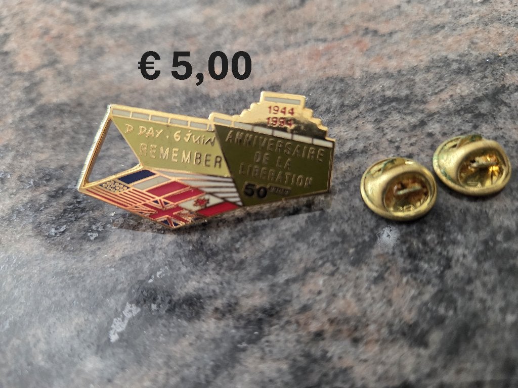 D-Day pins (deel 1), Ophalen of Verzenden, Overige soorten, Overige gebieden, Overige typen
