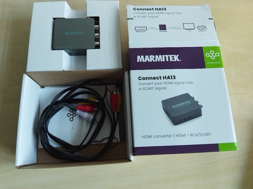converter HDMI>scart, Ophalen of Verzenden, Zo goed als nieuw