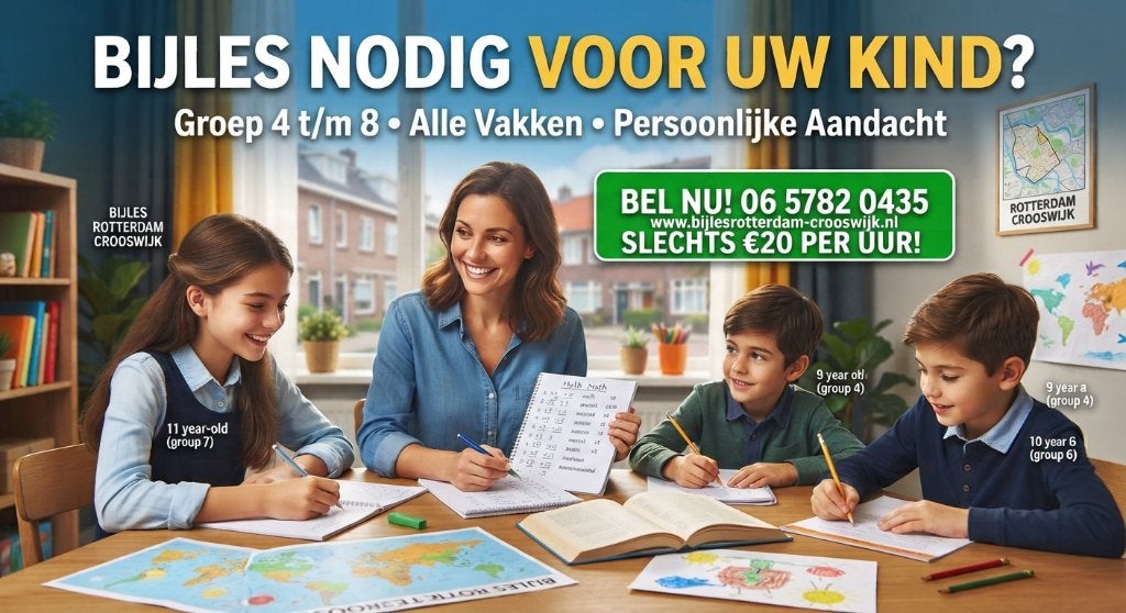Fysiek Prive Bijles van Groep 4 t/m 8, 33 - 40 uur, Overige niveaus, Overige vormen