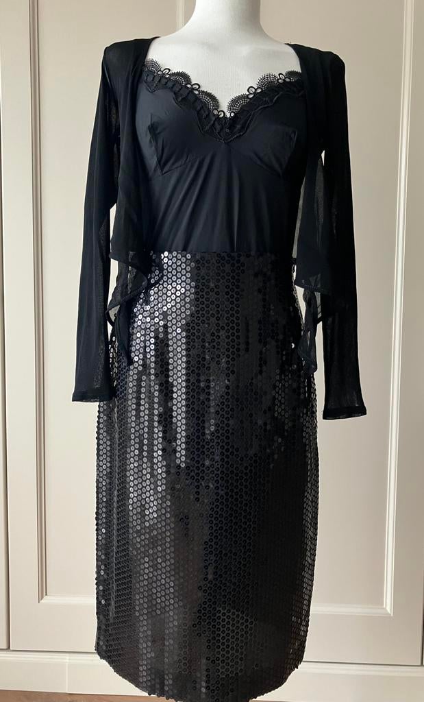 Betty Barclay glitter rok, maat 38, Maat 38/40 (M), Overige typen, Zwart, Ophalen of Verzenden