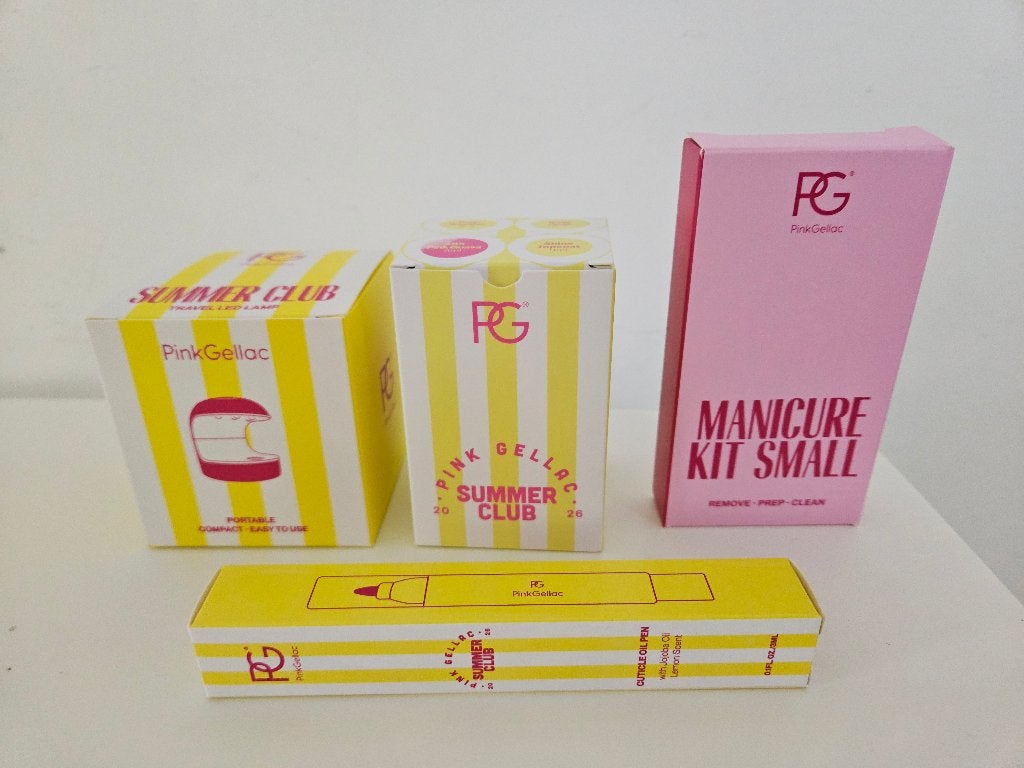Pink Gellac Manicure Kit Small met UV lamp en oliepen, nieuw, Sieraden, Tassen en Uiterlijk, Uiterlijk | Cosmetica en Make-up