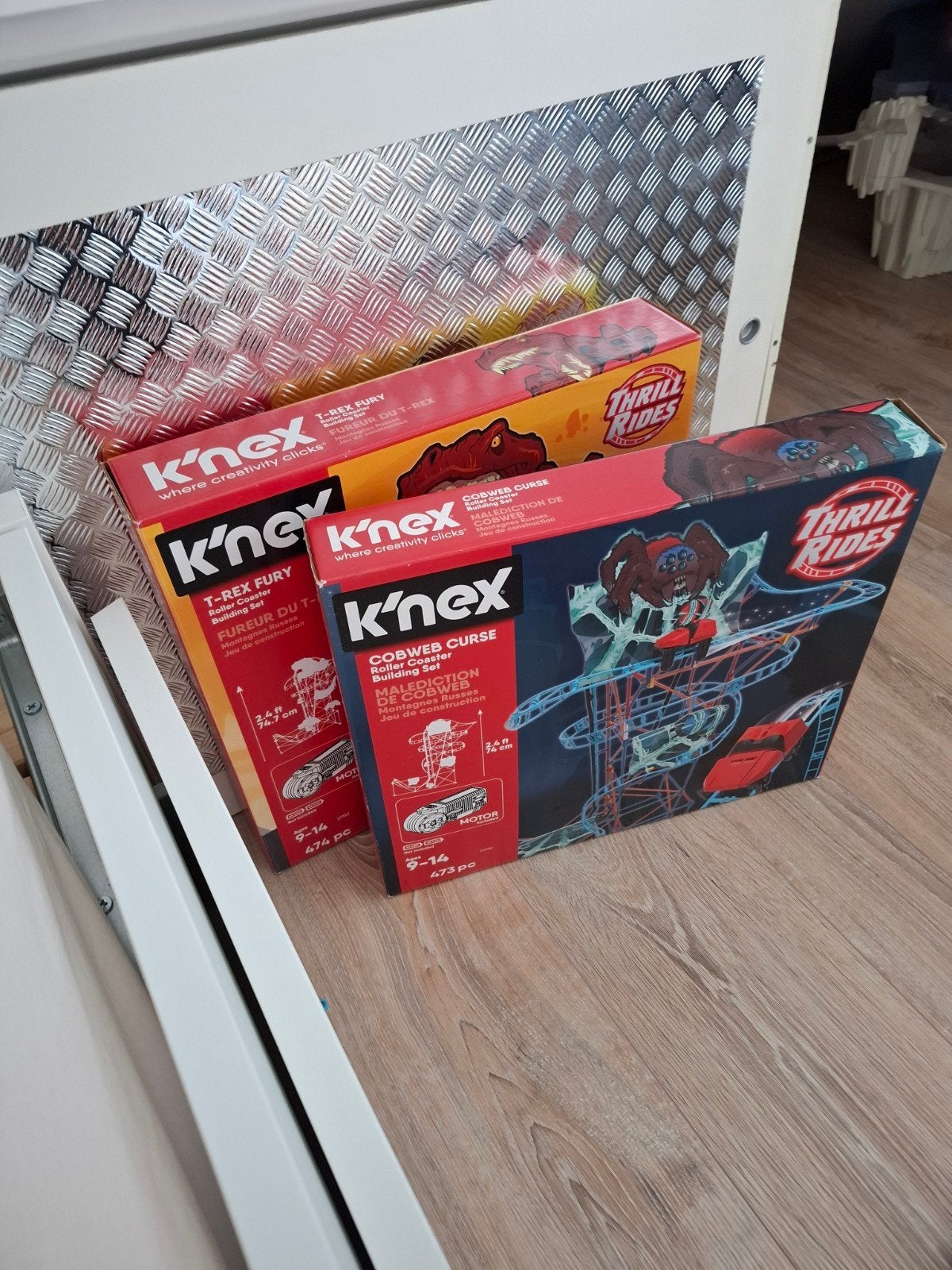 K'nex Thrill Rides: T-Rex Fury & Cobweb Curse, Ophalen of Verzenden, Zo goed als nieuw, K'nex