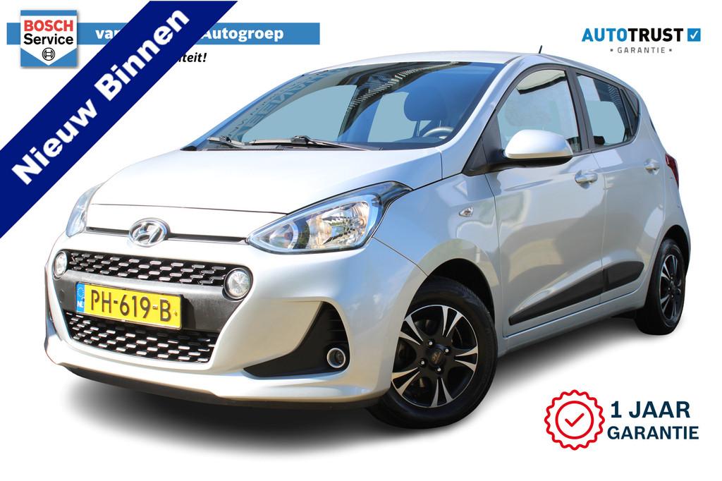 Hyundai i10 1.0i Go! | Incl. 12 maanden Garantie | Cruise co, Voorwielaandrijving, Stof, Gebruikt, Met garantie (alle)