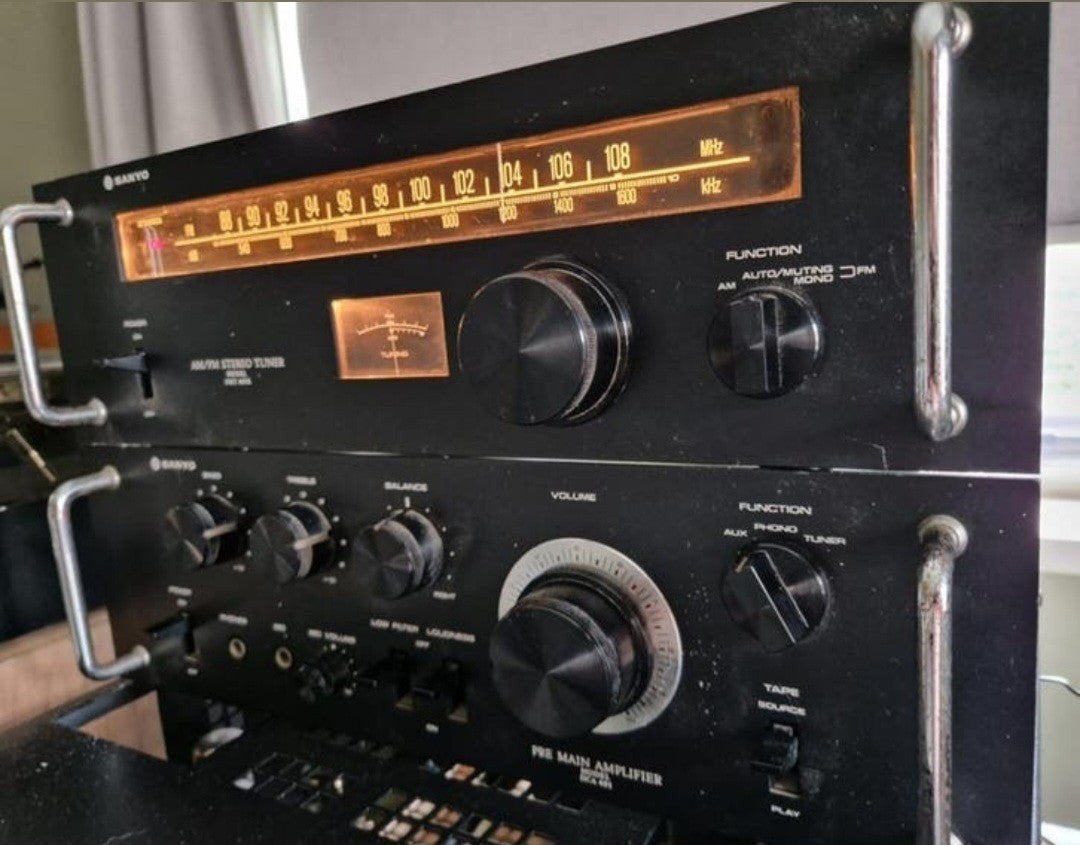 Sanyo Versterker en Tuner - Vintage Topset van de 70's, Ophalen of Verzenden, Overige merken