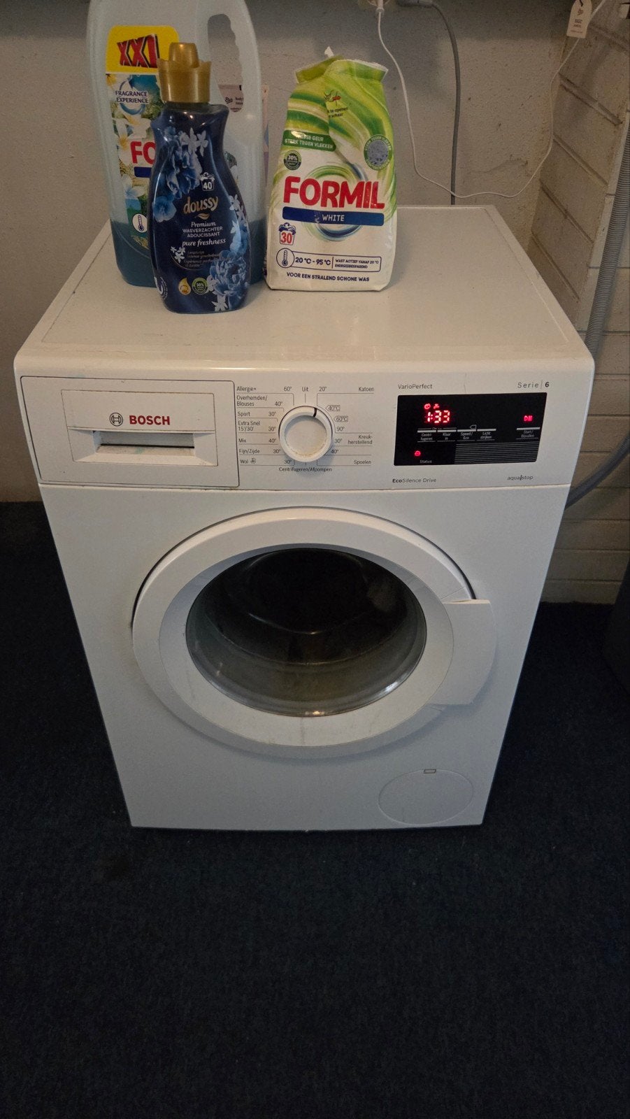 Washing Machine - Wasmachine, Witgoed en Apparatuur, Wasmachines, Ophalen of Verzenden, 1200 tot 1600 toeren, 85 tot 90 cm