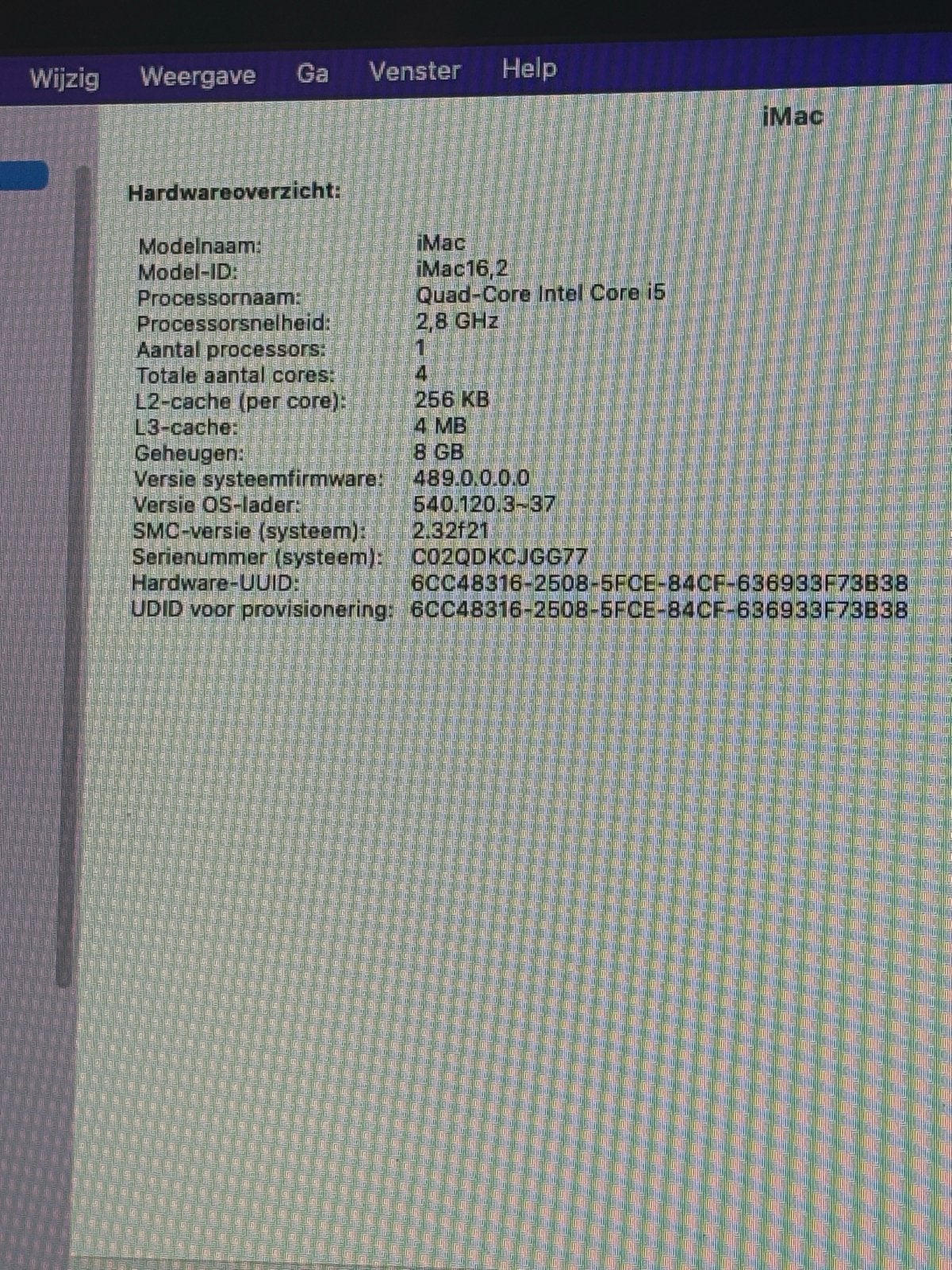 Apple iMac 21.5-inch (Late 2015) - 2.8 GHz i5, 8GB RAM, Computers en Software, Apple Desktops, Ophalen, Gebruikt, 2 tot 3 Ghz