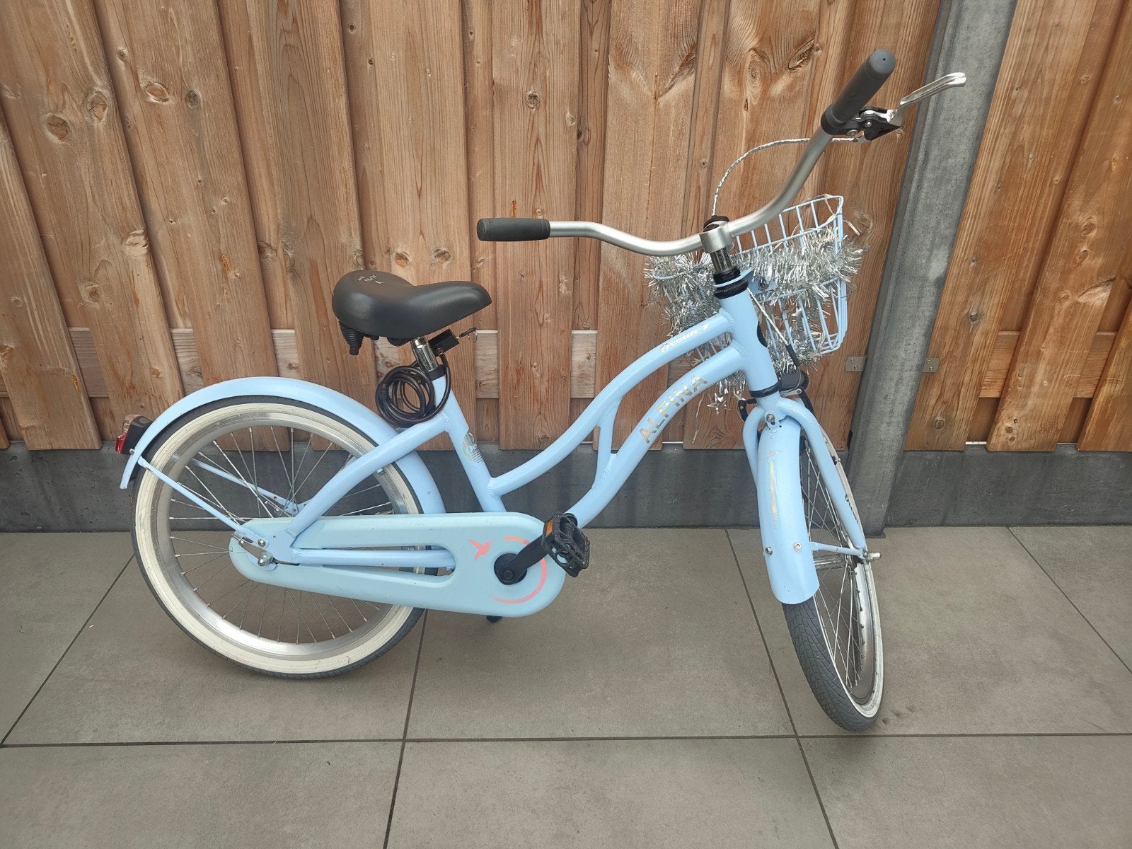 Alpina Ocean 22 inch kinderfiets met mandje, Ophalen, Terugtraprem, 22 inch, Alpina