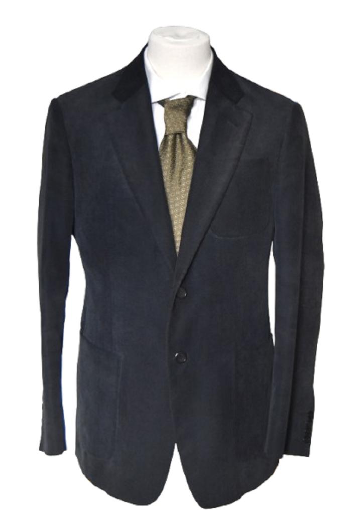 Armani Collezioni velours colbert, jasje, zwart, Mt. M / 50, Kleding | Heren, Armani Collezioni, Zwart, Nieuw, Verzenden