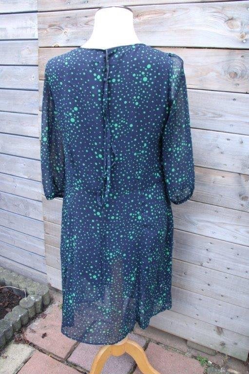 Jurk donkerblauw/ groen Summum mt 38 Vaste prijs, Kleding | Dames, Maat 38/40 (M), Summum, Blauw, Ophalen of Verzenden