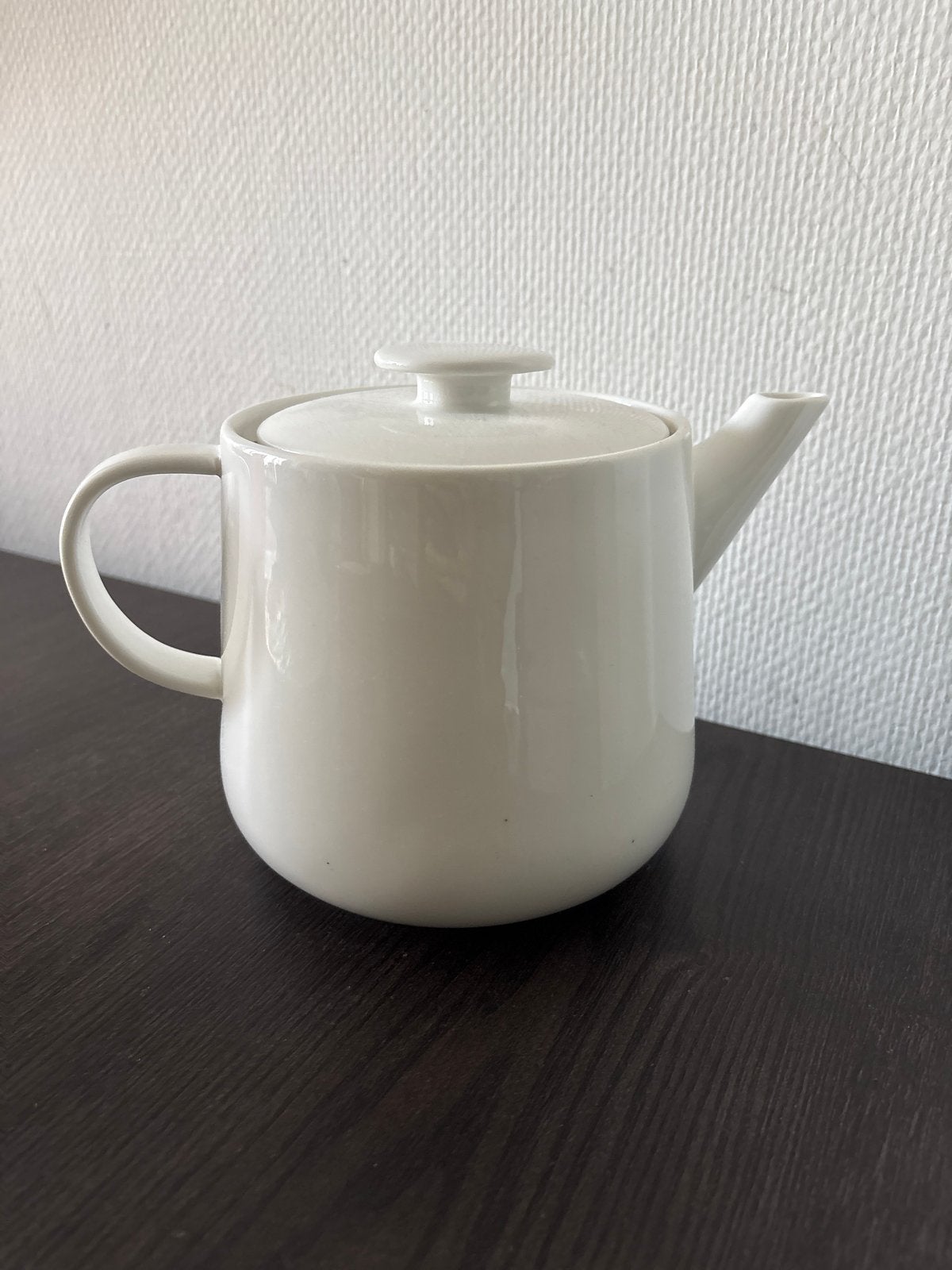 Witte HEMA Theepot - Modern en Stijlvol, Huis en Inrichting, Hema, Gebruikt, Keramiek, Ophalen of Verzenden