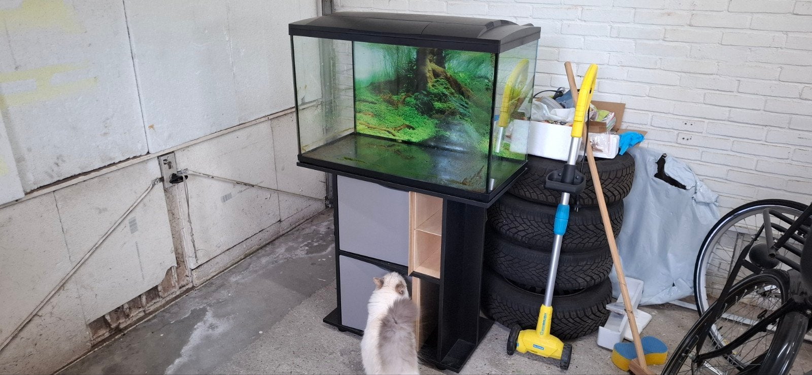 Leeg aquarium superfish 146 liter compleet met meubel, Dieren en Toebehoren, Vissen | Aquaria en Toebehoren, Ophalen, Inclusief toebehoren