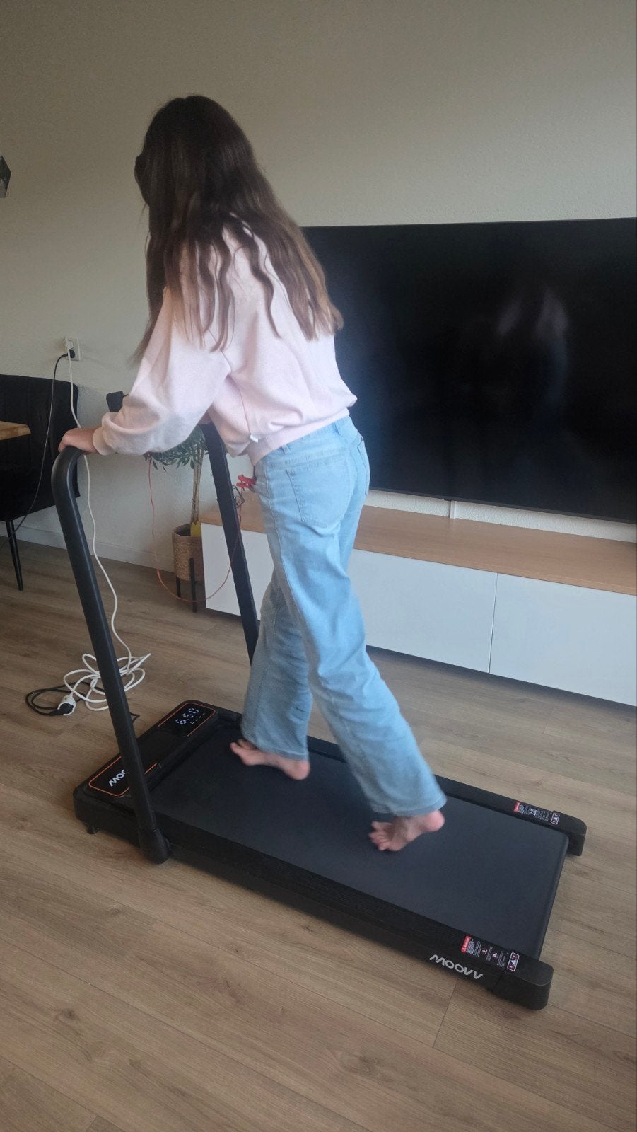 Moovv Loopband tot 12km - Inklapbaar, Ophalen, Zo goed als nieuw, Metaal, Loopband