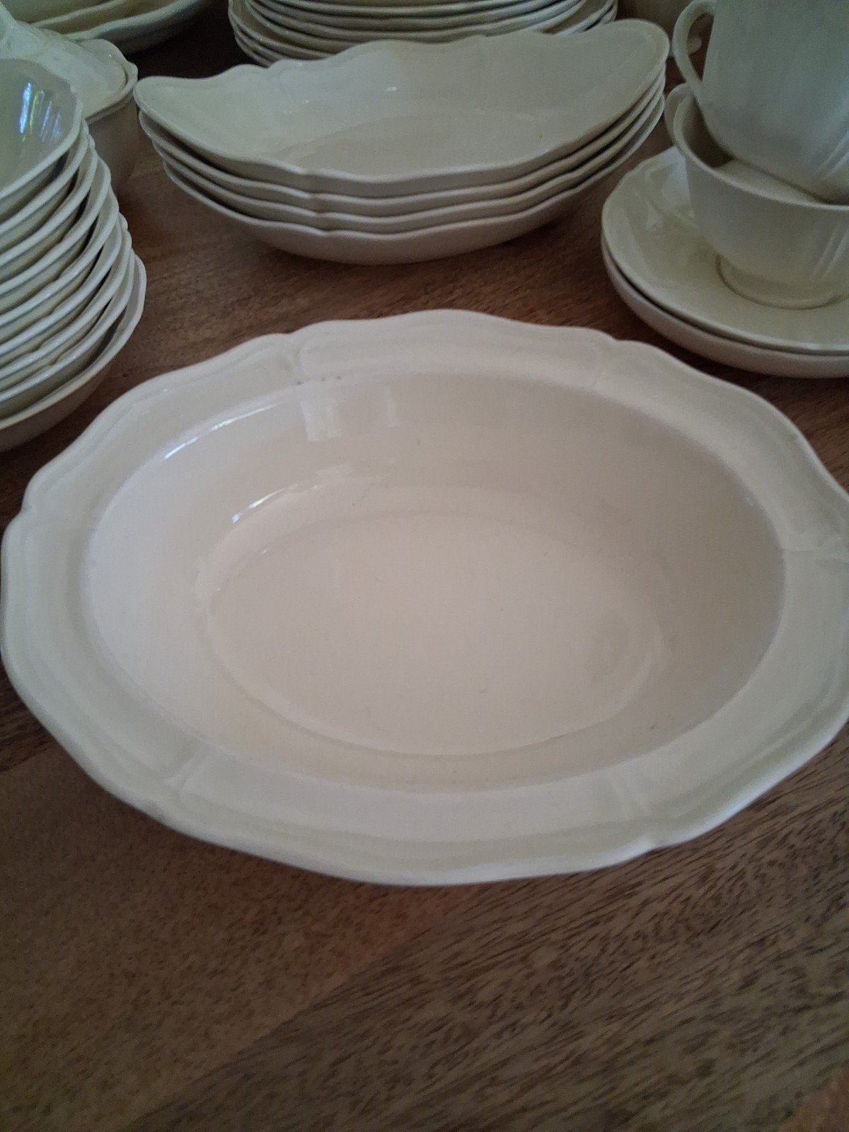 Wedgwood Queens Plain Open Groenten Schaal zgan, Ophalen, Zo goed als nieuw, Porselein, Schaal of Schalen
