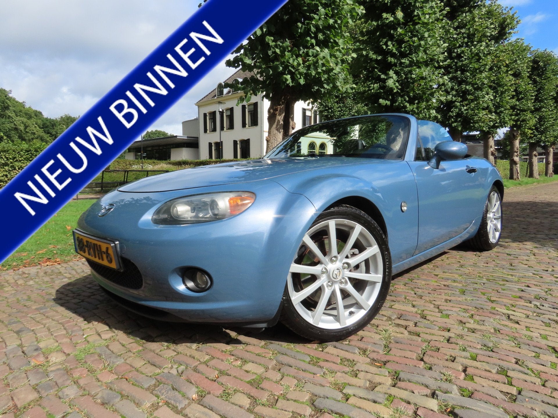 Mazda MX-5 1.8 Exclusive Leer Stoelverwarming Ecc Xenon Pdc, Achterwielaandrijving, Gebruikt, Zwart, 4 cilinders