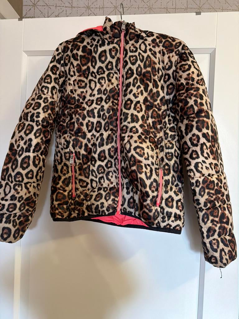 Coolcat jas met panterprint maat 158/164, Ophalen of Verzenden, Gebruikt, Meisje, Jas