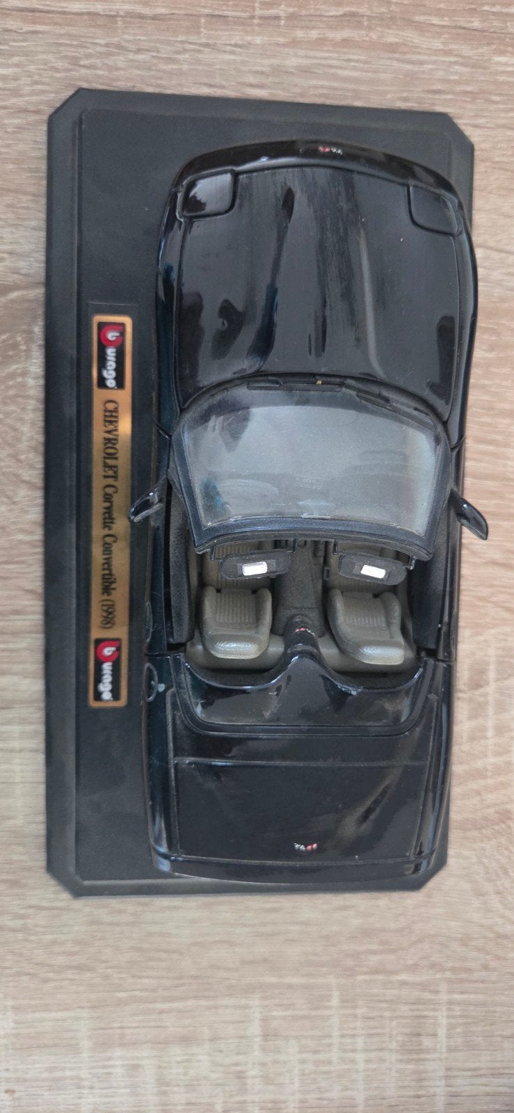 Burago Chevrolet Corvette Convertible 1998 schaalmodel, Ophalen of Verzenden, Zo goed als nieuw, Auto