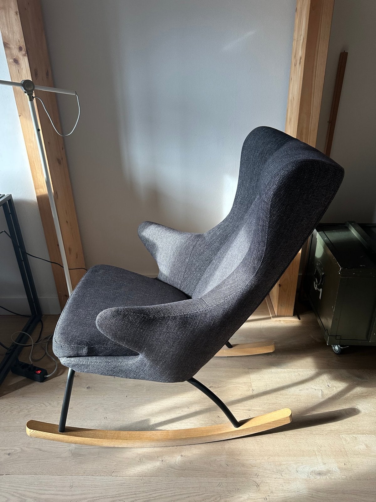 Quax Rocking Adult Chair De Luxe - Zwart, Zwart, Ophalen of Verzenden, Zo goed als nieuw, Eén