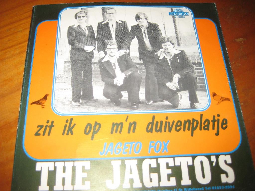 The Jageto`s: Zit ik op m´n duivenplaatje (NO113), Ophalen of Verzenden, Zo goed als nieuw, Nederlandstalig, Single