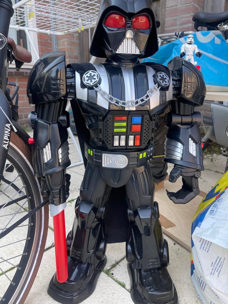 Grote Darth Vader actiefiguur met lichtzwaard, Ophalen of Verzenden, Gebruikt