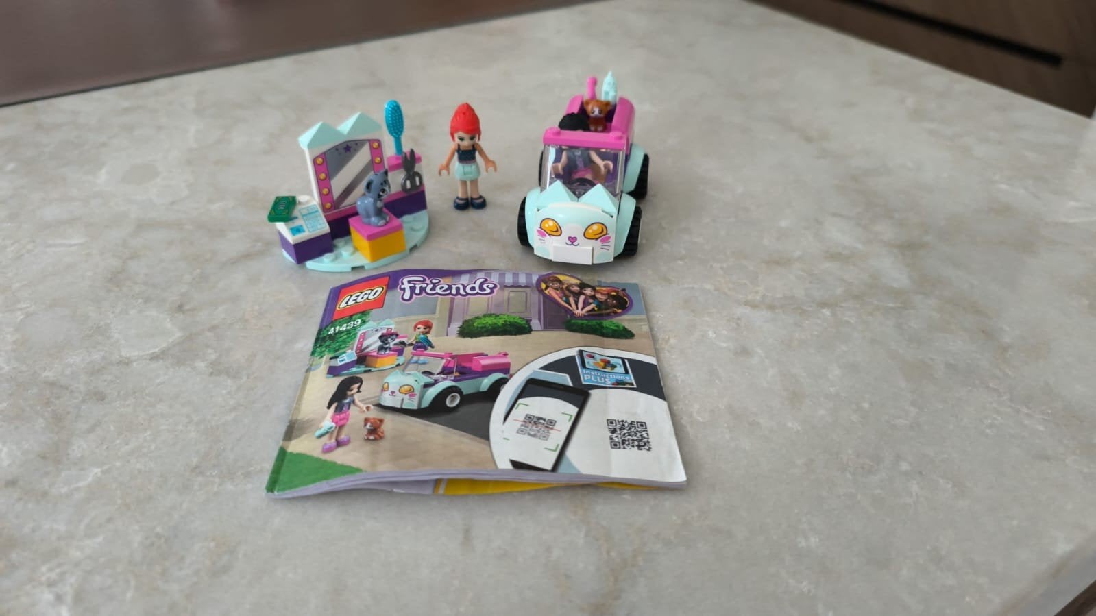 LEGO Friends Kattenverzorgingsset met auto en figuur, Ophalen of Verzenden, Zo goed als nieuw, Overige merken