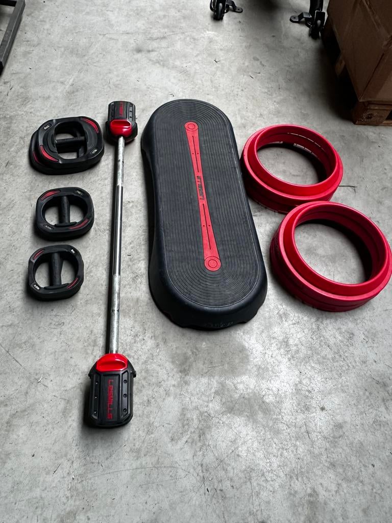 Les Mills Smartbar Set + Lesmills Step, Sport en Fitness, Fitnessmaterialen, Ophalen, Gebruikt, Overige typen