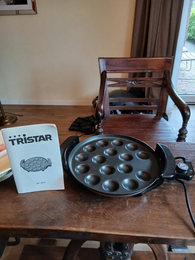 Tristar elektrische poffertjesmaker met handleiding, Ophalen, Zo goed als nieuw
