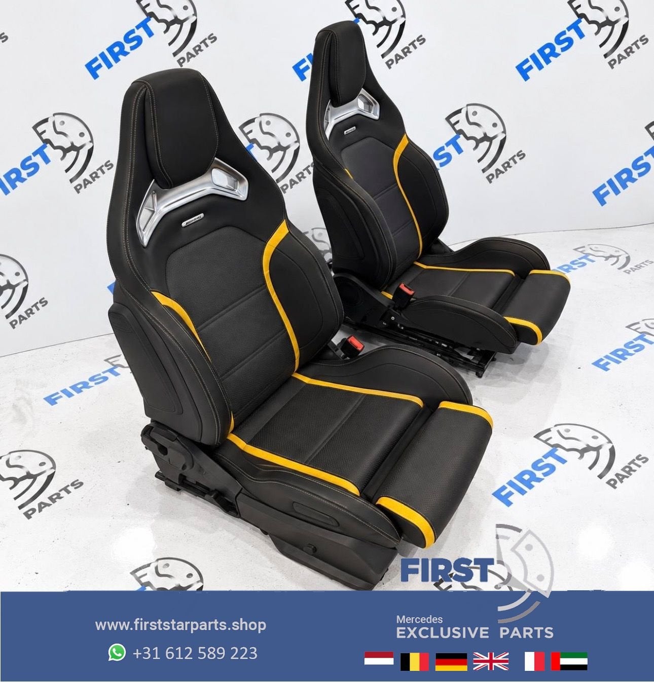 W205 C63 AMG interieur Mercedes SCHAALSTOELEN C63S stoelen C, Gebruikt, -, Ophalen of Verzenden, -