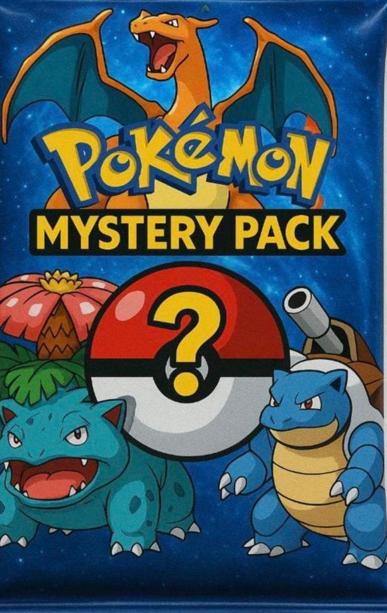 Pokemon 1 pack mistery meer kijk in de beschrijving, Alle leeftijden, Ophalen of Verzenden, Zo goed als nieuw