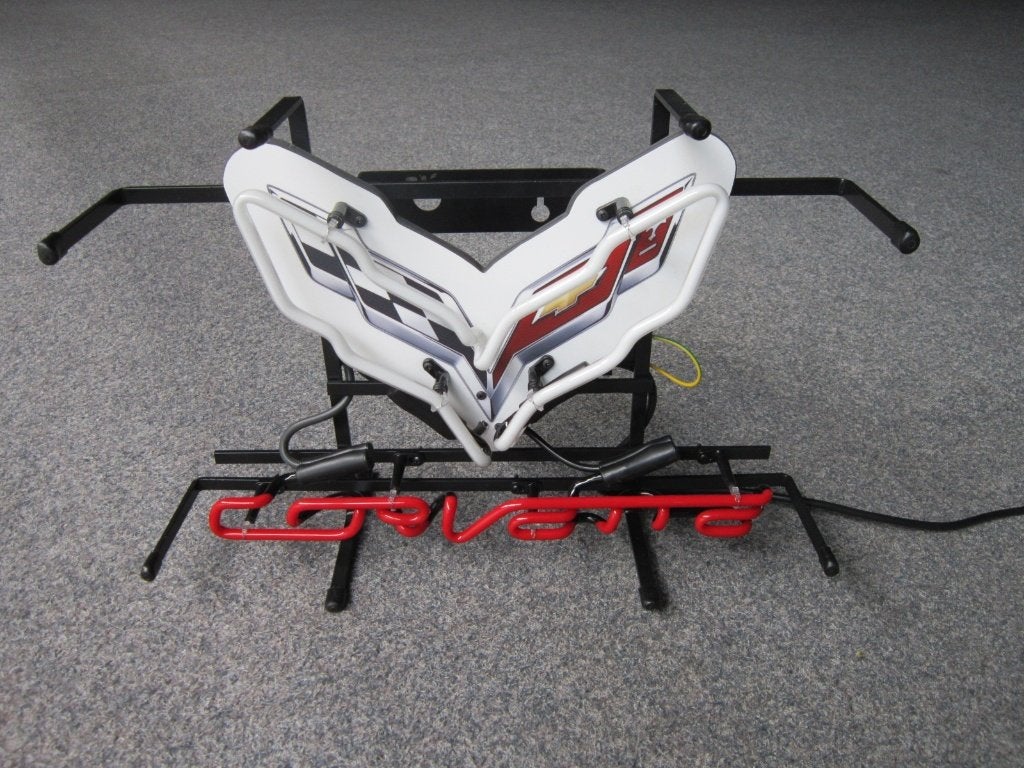 CORVETTE NEON LICHTRECLAME, Ophalen, Nieuw, Lichtbak of (neon) lamp