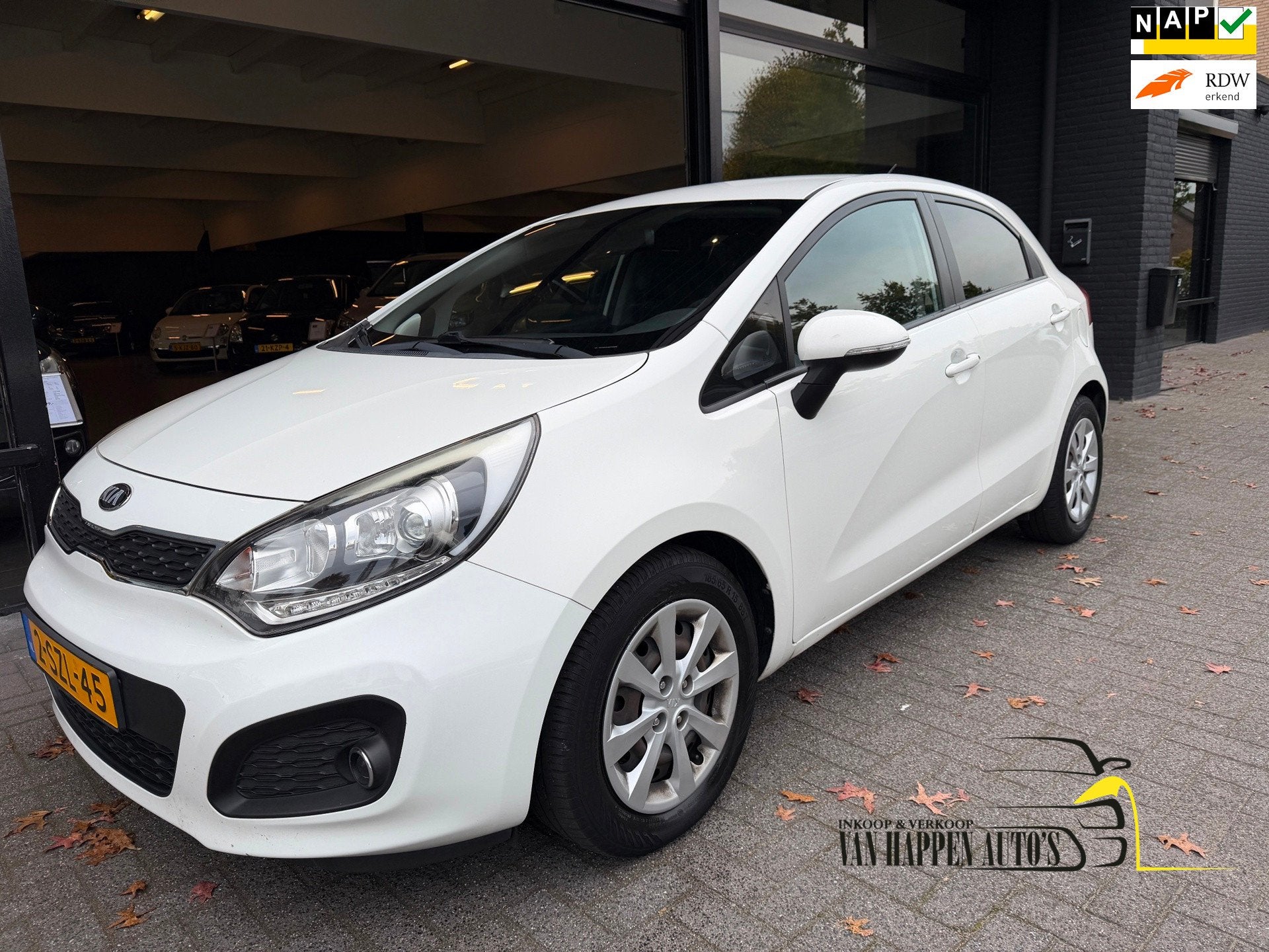 Kia Rio 1.2 CVVT Plus Pack, Auto's, 4 cilinders, Verwarmde buitenspiegels, Wit, Origineel Nederlands
