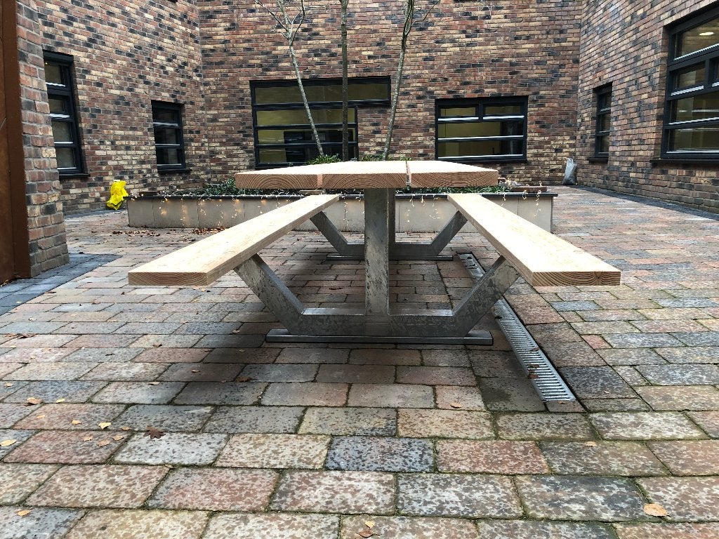 Tuintafel / Picknicktafel 220cm allerlaatste modellen 2026, Ophalen, Nieuw, Rechthoekig, Staal