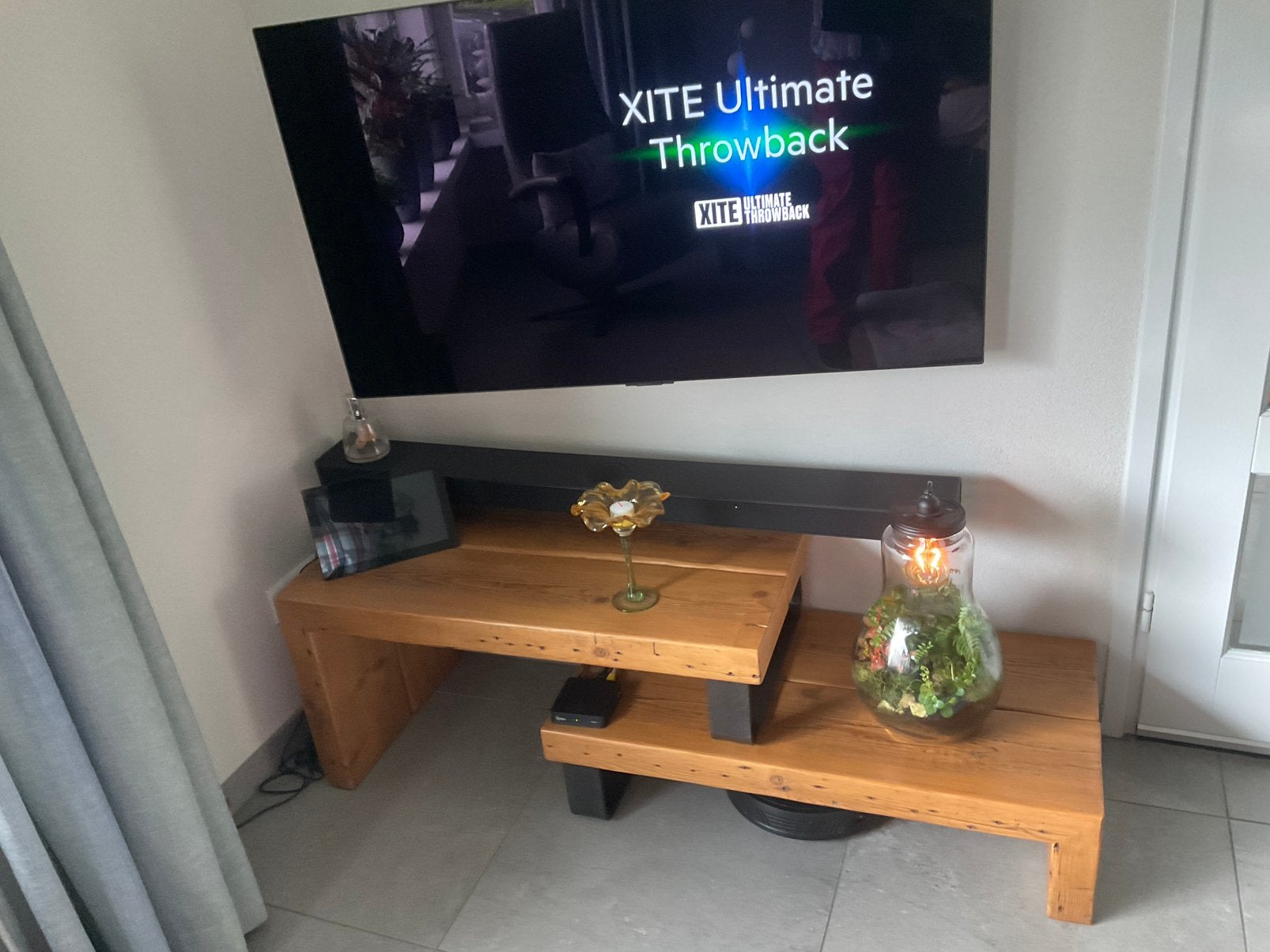 salontafel Timber + TV meubel studio zware kwaliteit, Ophalen of Verzenden, Zo goed als nieuw, Minder dan 100 cm, 25 tot 50 cm