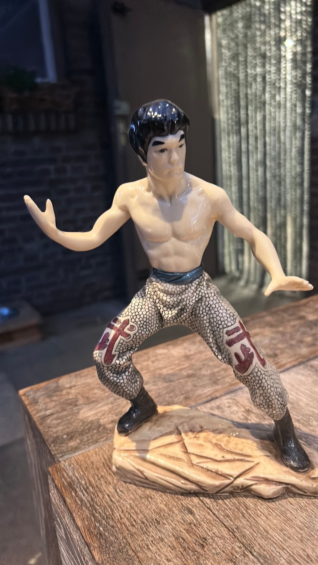 Bruce lee beeldje jaren 70, Ophalen of Verzenden, Zo goed als nieuw