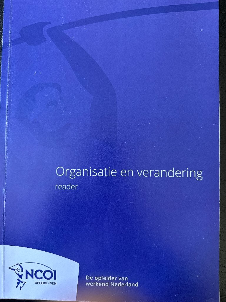 Boeken module Organisatie en verandering NCOI, Cozijnsen, Zo goed als nieuw, Alpha, HBO