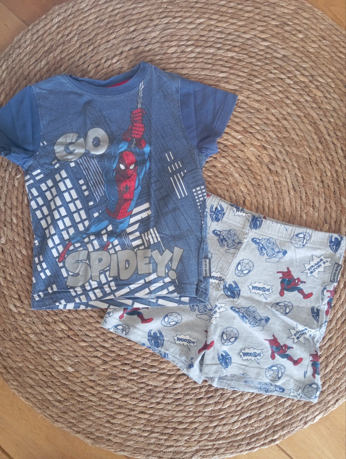 Spiderman pyjamashirt - Maat 110, Nacht- of Onderkleding, Gebruikt, Ophalen of Verzenden, Spiderman