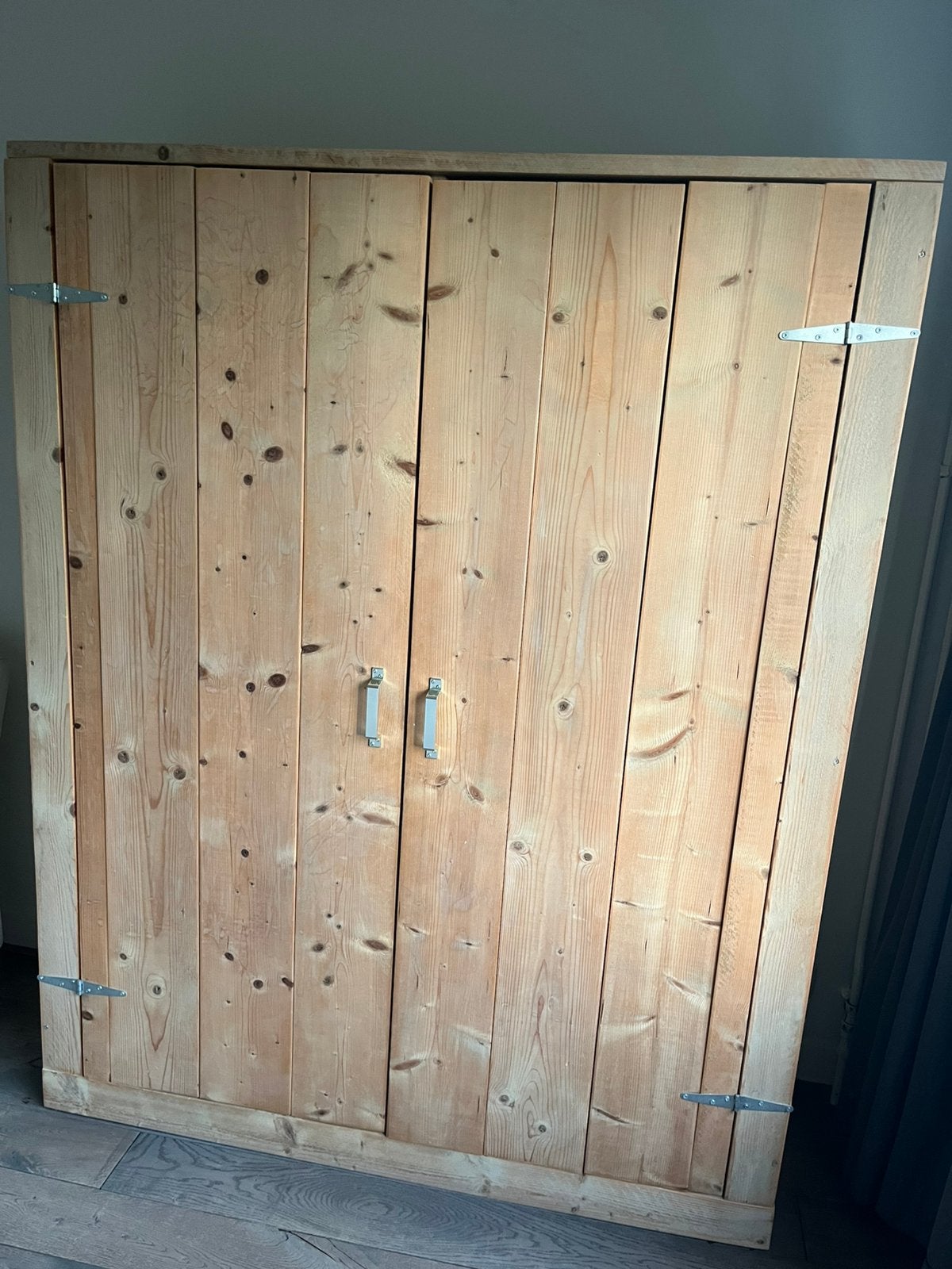 Kledingkast steigerhout, Ophalen, 50 tot 70 cm, 105 cm of meer, 100 cm of meer