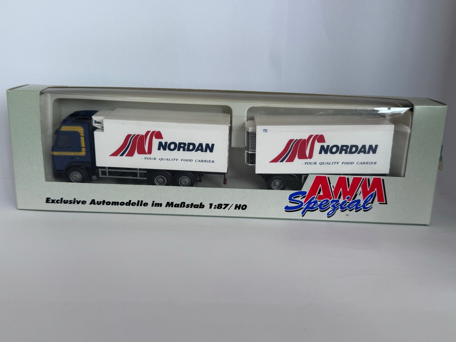 AWM Spezial Nordan Vrachtwagen met Trailer 1:87/HO, Ophalen of Verzenden, Nieuw, Bus of Vrachtwagen, Overige merken