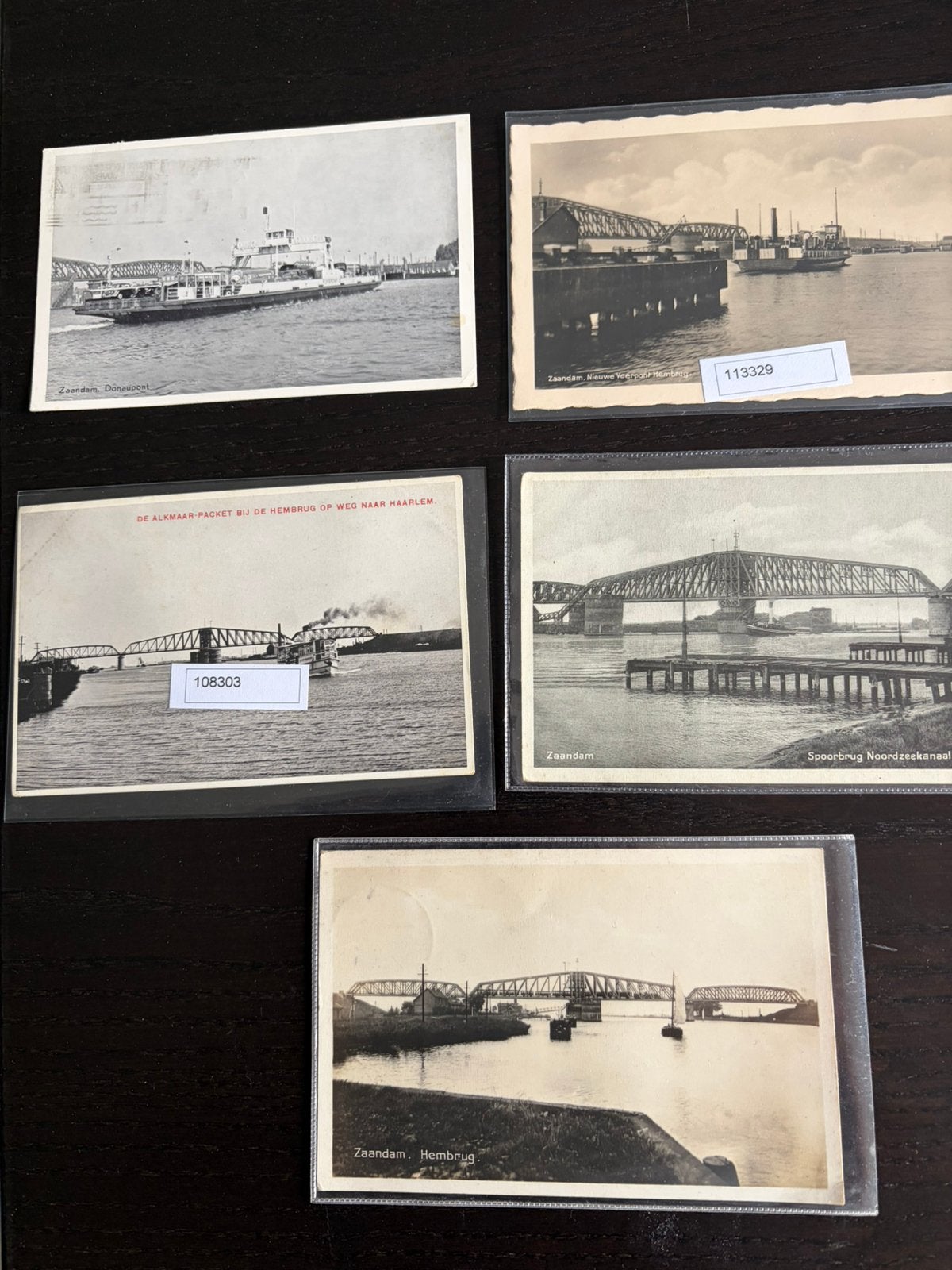 5 Ansichtkaarten Hembrug, Ophalen of Verzenden